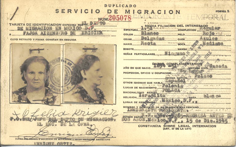 Fajga Krigier Aizenberg de