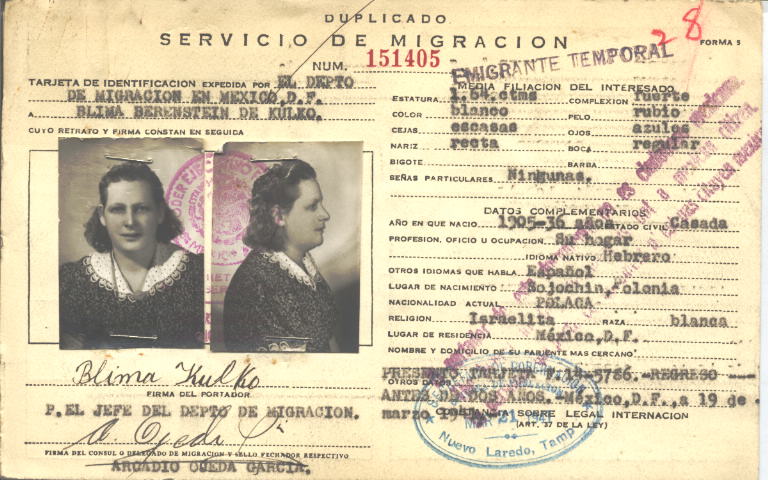 Blima Kulko, Berenstein de