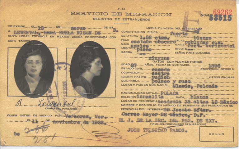 Hena Ruhla Lewental, Nisson de