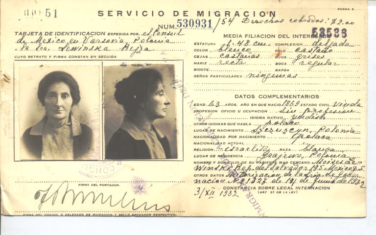 Rejza Lewinska, Kowalewski Vda. De