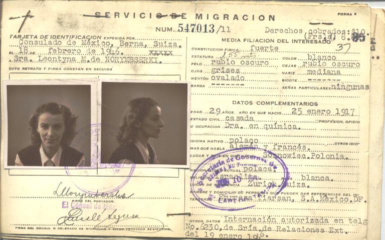 Leontyna Norymbserki, M. de