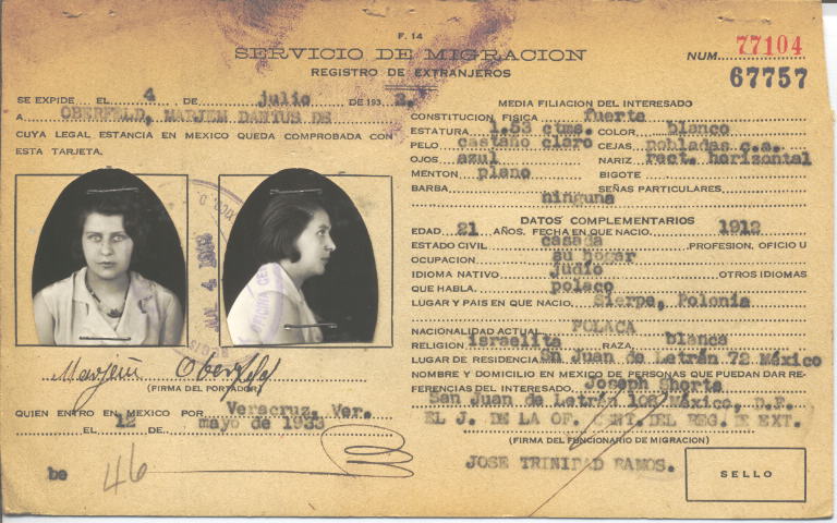 Marjem Oberfeld, Dantus de