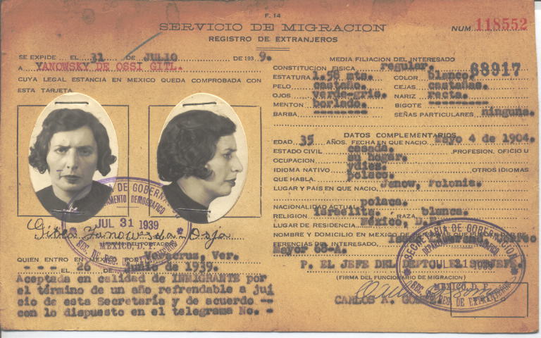 Gitl Ossi, Yanowsky de