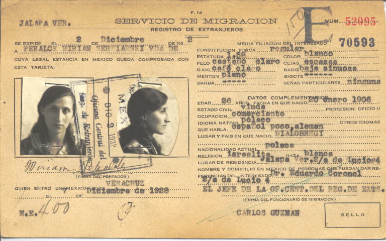 Miriam Pekalck, Serwianski Vda. De