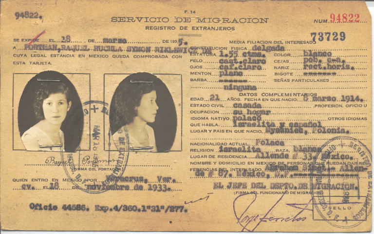 Raquel Ruchla Portman, Riklewicz de