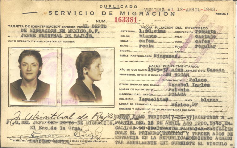 Jenne Rajlis, Weinfhal de