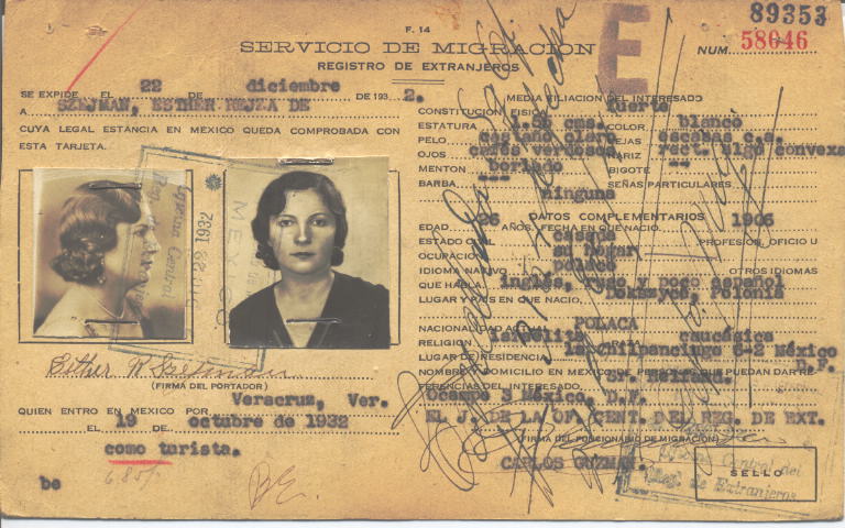 Esther Szejman, Rejza de