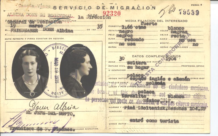 Albina Rosenthal, Donn de