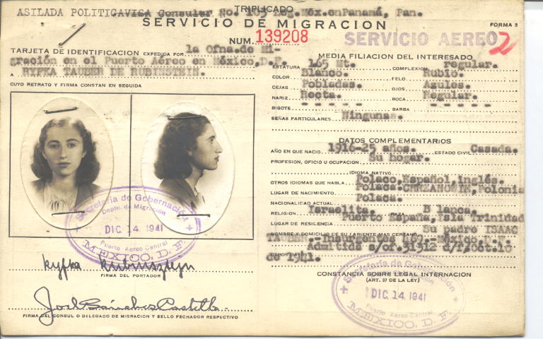 Ryfka Rubinstein, Tauber de