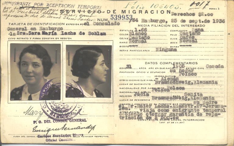 Sara María Schlam, Lachs de