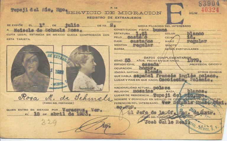 Rosa Schmelz, Moisils de