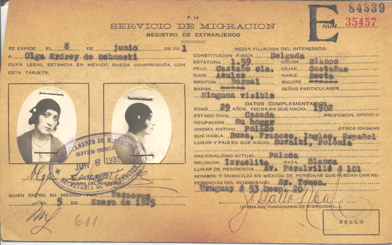 Olga Schumski, Erdrey de