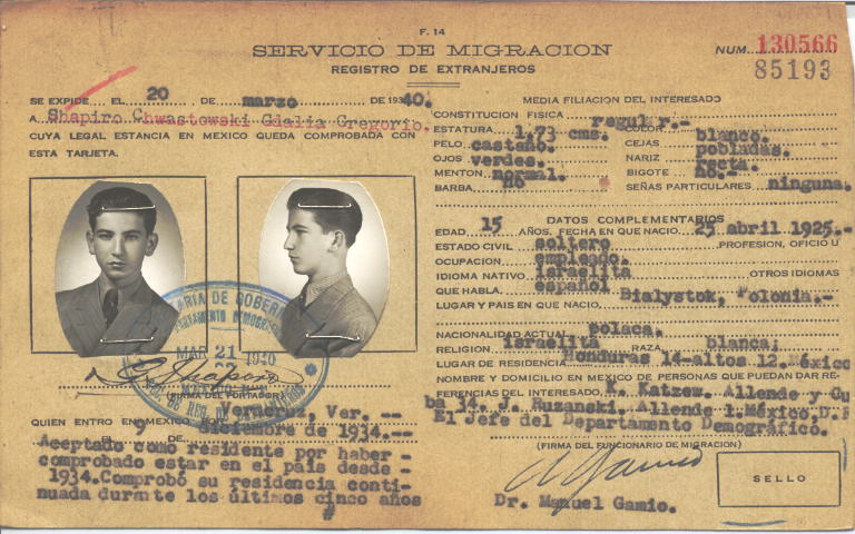 Gdalia Gregorio Shapiro Chwastowski