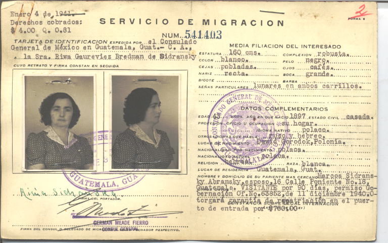 Riwa Sidransky, Gaureviez Bredman de