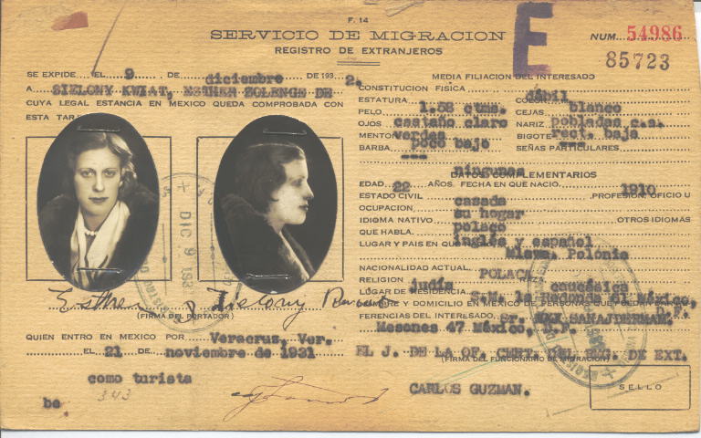 Esther Sielony, Zolenge de