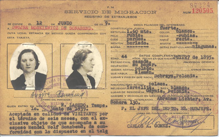 Dwojra Sonabend, Moskiewicz de