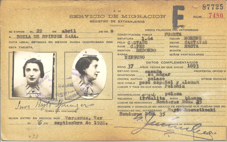 Sara Spingue, Boila de