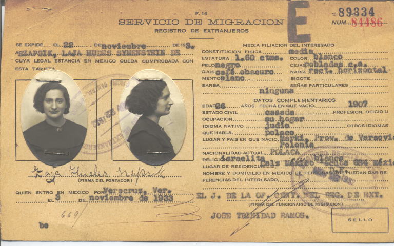 Laja Hudes Szapsik Symenstein de