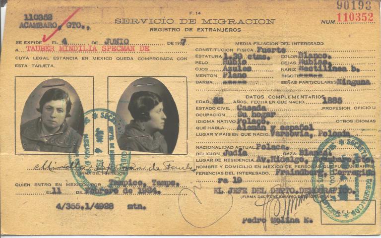 Mindilia Tauber, Specman de