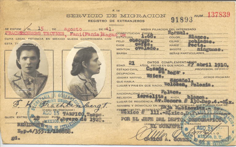 Fanik Trachrenberg, Trotner de