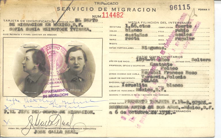 Sofia Sonia Weinstock Yvinska