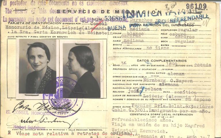 Gerta Weinstein, Konreich de