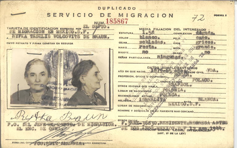 Ryfka Tadelis Wolcovitz de Braun