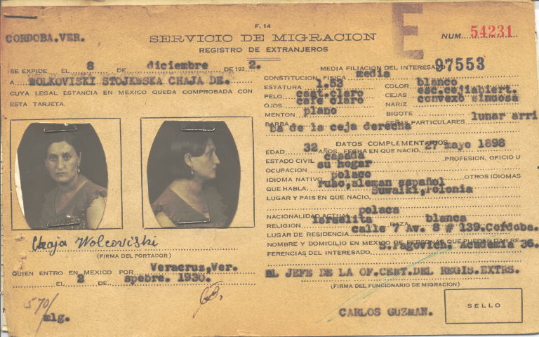 Chaja Wolkoviski, Stojkwska de