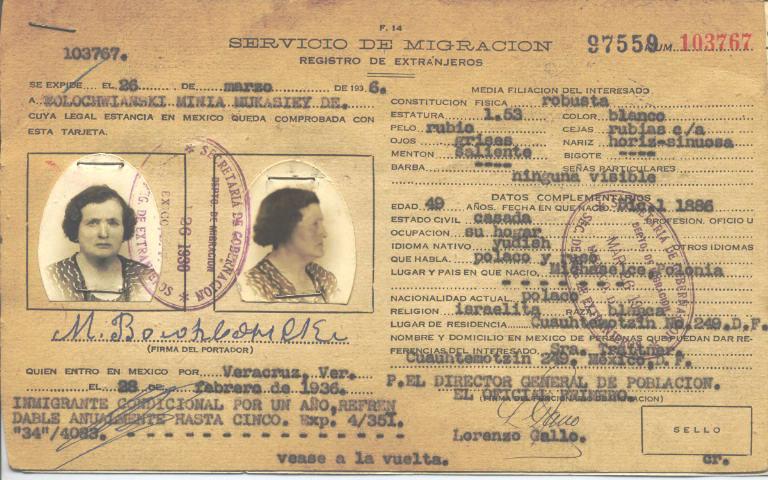 Minia Wolochnianski, Murasiey de