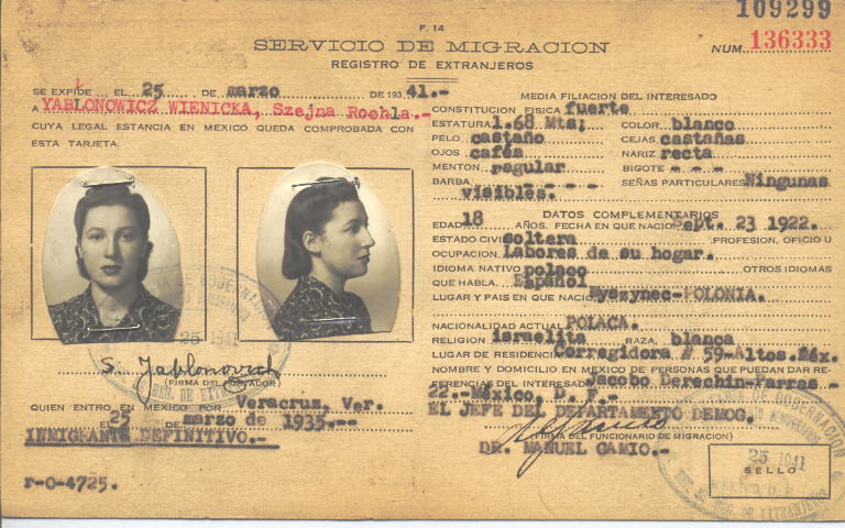 Szejna Rochla Yablonowicz Wienick