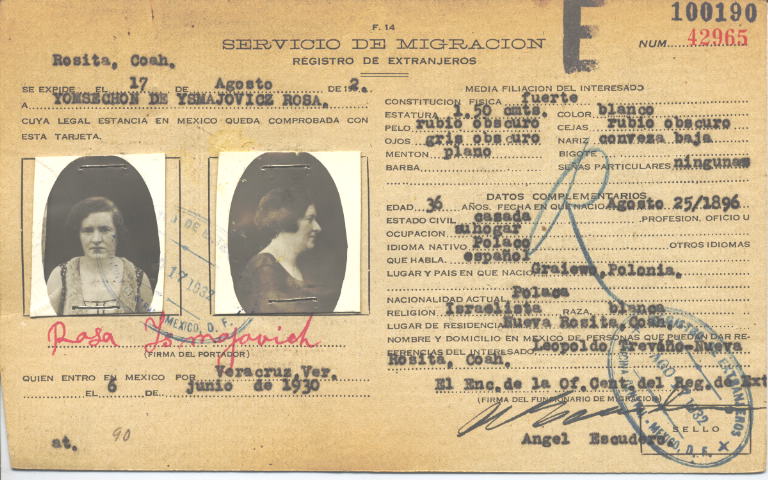 Rosa Ysmajovicz, Yomsechon de