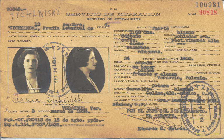 Frania Zychlniski, Lewental de