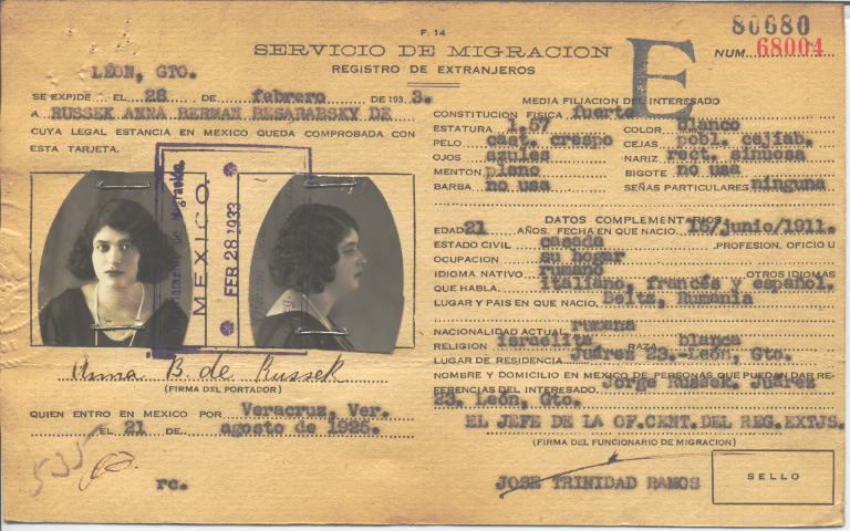 Anna Berman Besarabsky de Russek