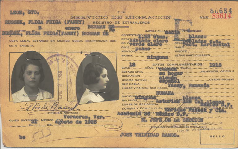 Fliga Feiga (Fanny) Berman de Russek