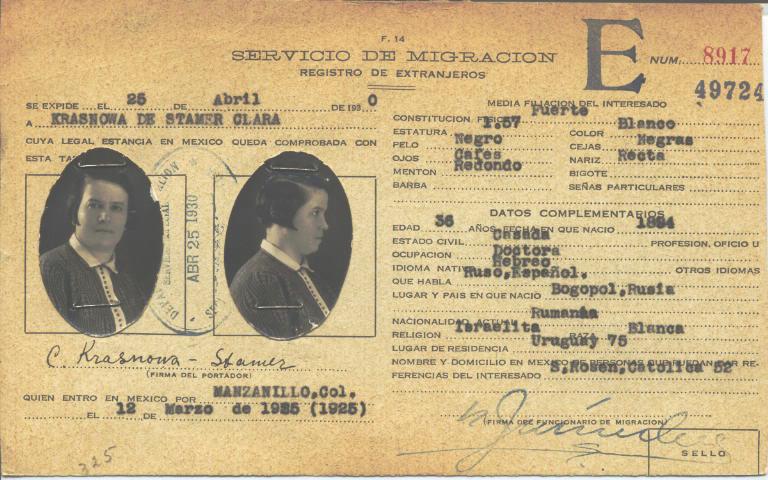 Clara Krasnowa de Stamer