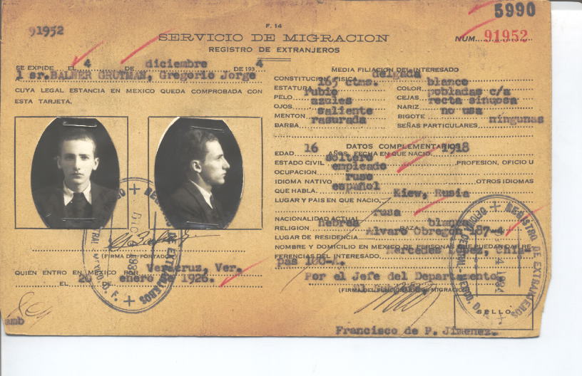 Gregorio Jorge Balner Grutman