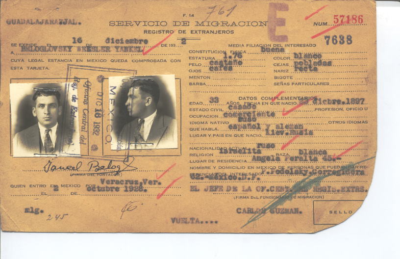 Yankel Beloglovsky Weesler