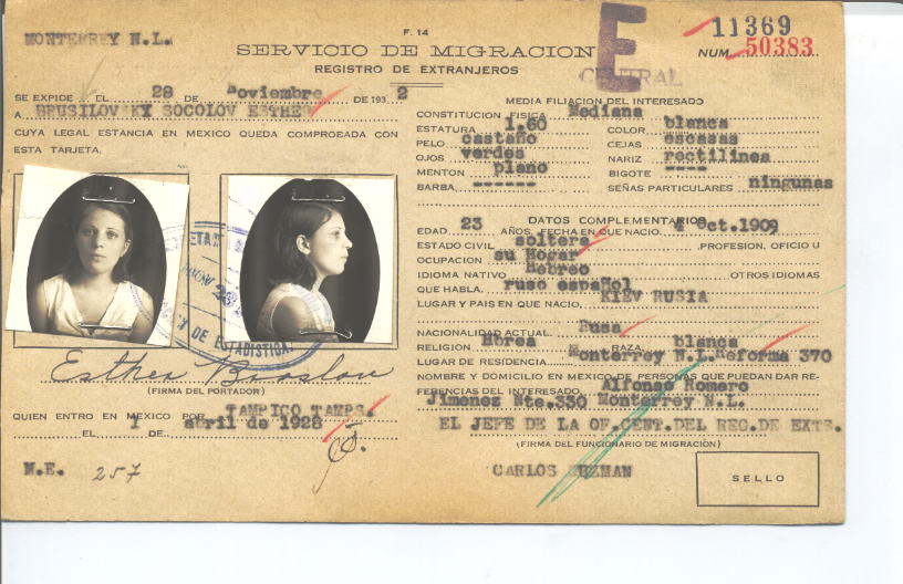 Esther Brusilovsky Socolov