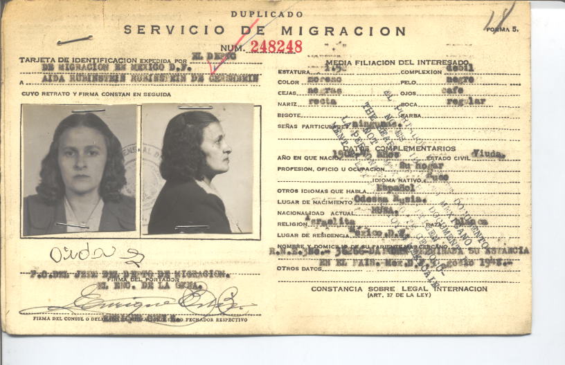 Aida Rubinstein R. de Gershbein