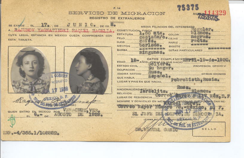 Raquel Bacelia Rajunov Yagnatinski