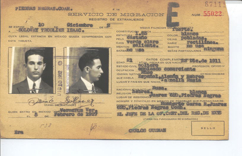 Isaac Solowey Trodlier