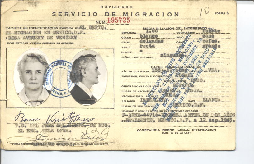 Rosa de Vinitzka Avruzky