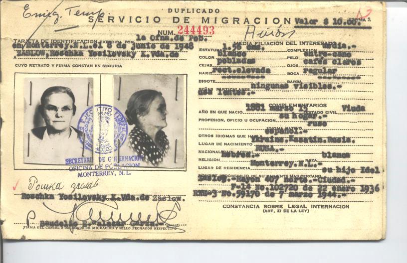 Roschka Yosilovsky Kaplan (de) Zaslow