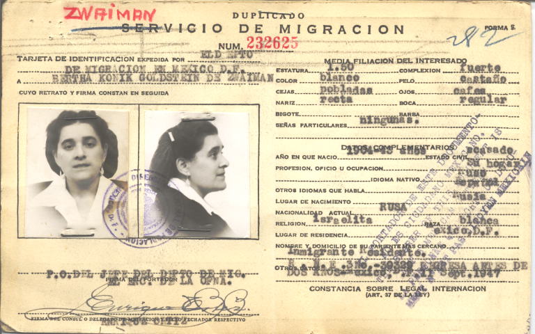 Bertha Konik Goldstein de Zwaiman