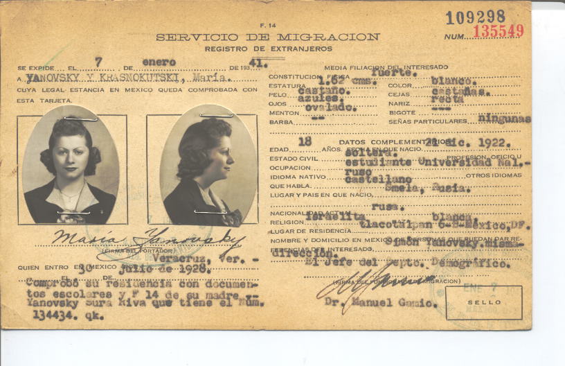 María Yanovsky Ykrasnokutski