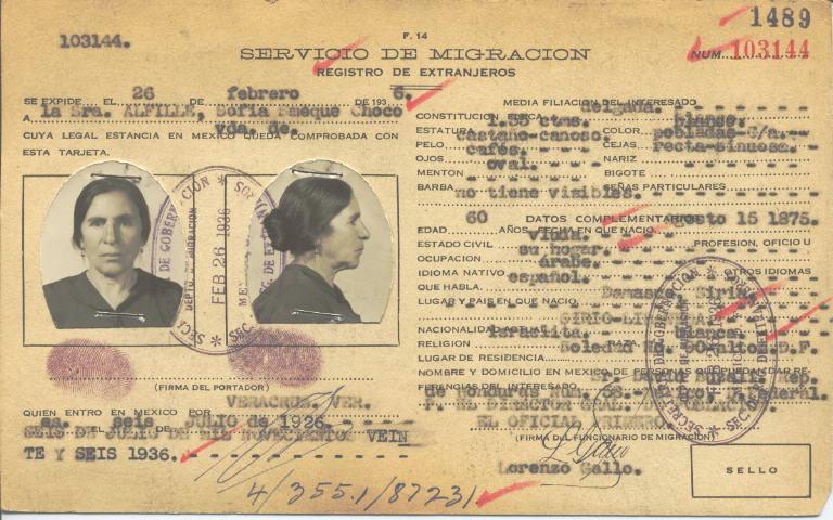 Sofia Smeque Choco vda. De Alfille