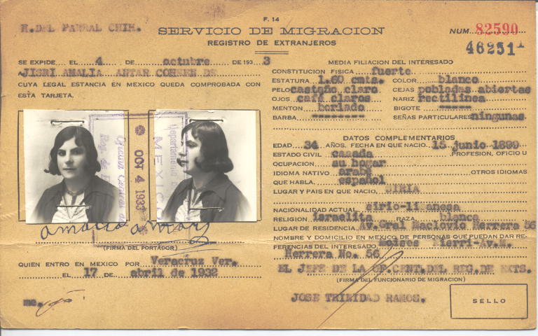 Amalia Antar Cohen de Jisri