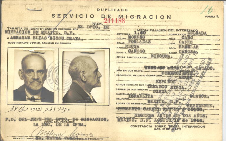 Abraham Elías Bissu , Chaya