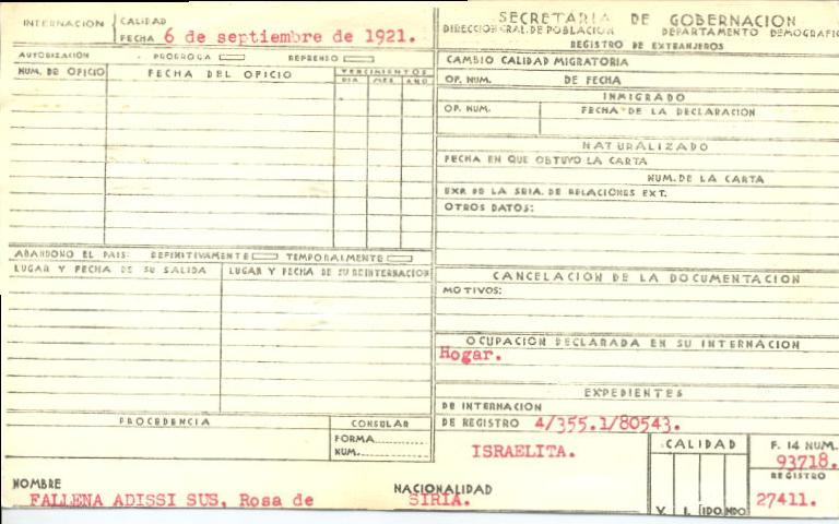 Rosa Fallena Adissi Sus