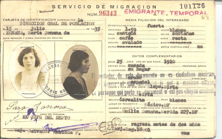 Sarie (Sara) Zonana de Zonana